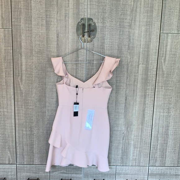 BCBG MAXAZRIA Malik Asymmetrical Ruffle Dress - Picture 4 of 15